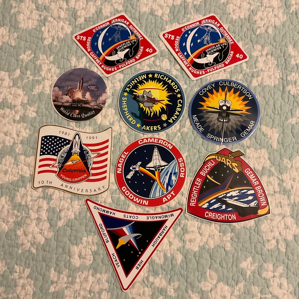 Space shuttle decals